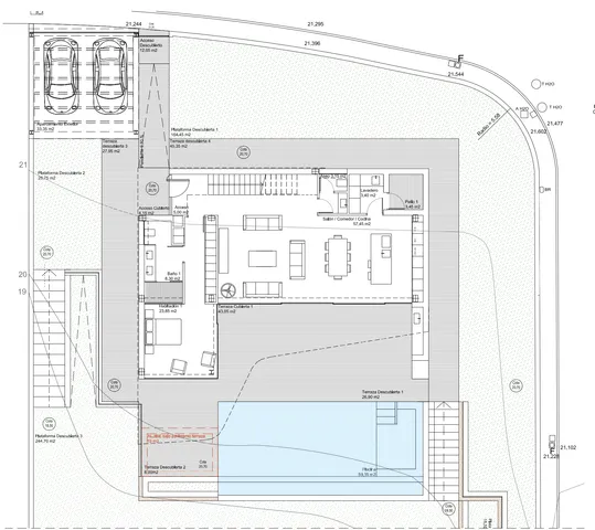 Просторная новая вила с панорамным видом на продажу в Кальпе — Floor Plan 1
