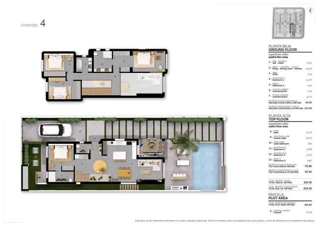 Villa Ibiza Style Construction — Floor Plan 1