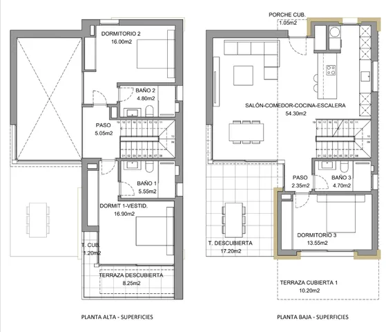Villa in Sierra Cortina in modern style with sea views — Floor Plan 1