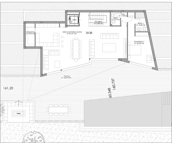 Красивая вилла с открытыми видами на продажу в Бениссе — Floor Plan 3