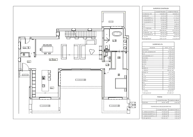 Oszałamiający dom wolnostojący w Moraira z prywatnym basenem i ogrodem — Floor Plan 1