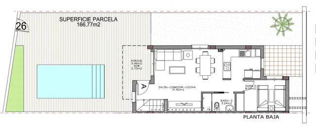 Detached villa with pool in Polop — Floor Plan 1