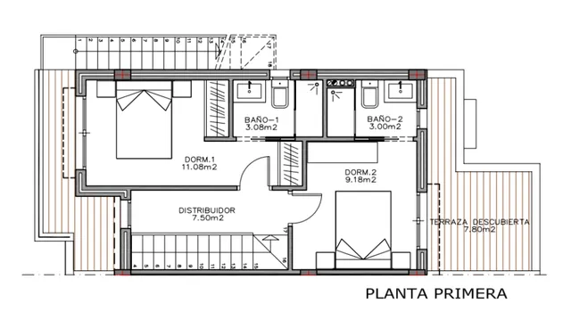 Detached villa with pool in Polop — Floor Plan 3