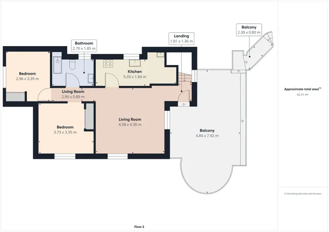 Очаровательный колониальный дом с видом на море в Кальпе — Floor Plan 1