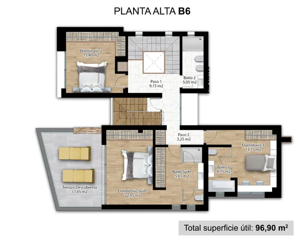 Luxurious detached villas with private pool in La Nucia — Floor Plan 1