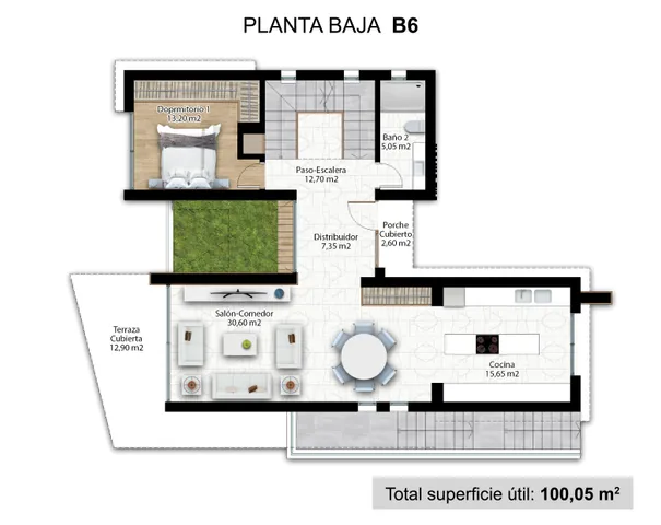 Luxurious detached villas with private pool in La Nucia — Floor Plan 2