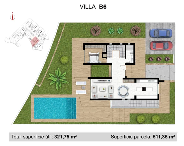 Luxurious detached villas with private pool in La Nucia — Floor Plan 5