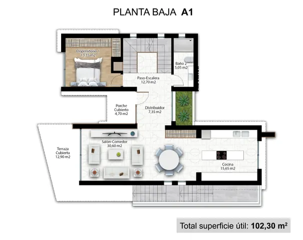 Luxe vrijstaande villa's met privé zwembad in La Nucia — Floor Plan 3
