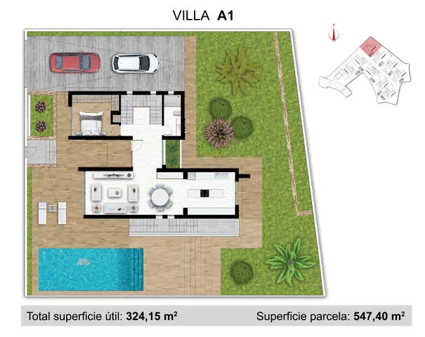 Luxurious detached villas with private pool in La Nucia — Floor Plan 5