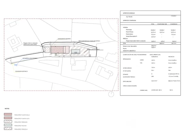 Роскошный современный дом с видом на море в Ла Фустера — Floor Plan 1