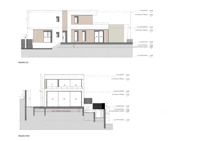Luxueuse maison moderne avec vue sur la mer à La Fustera — Floor Plan 5