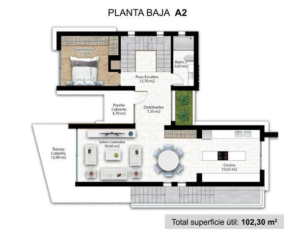 Luxueuses villas indépendantes avec piscine privée à La Nucia — Floor Plan 3