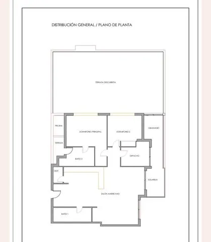 Продажа пентхауса в Кала де Финестрат с видом на море — Floor Plan 1