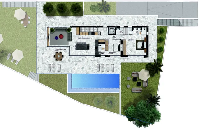 Эксклюзивная вилла с видом на море в Финестрате — Floor Plan 1