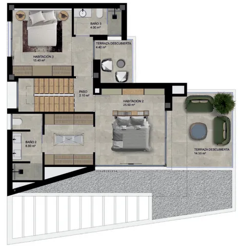 Lujosa villa moderna en venta en Polop con impresionantes vistas — Floor Plan 2