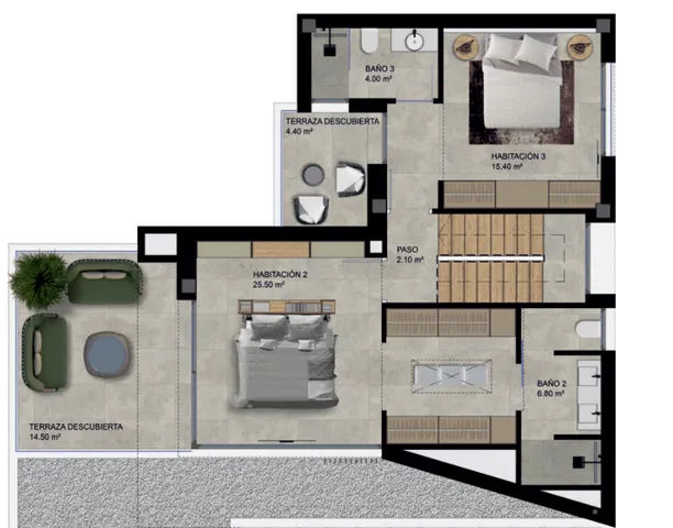 Luksusowa nowoczesna willa na sprzedaż w Polop z przepięknym widokiem — Floor Plan 1