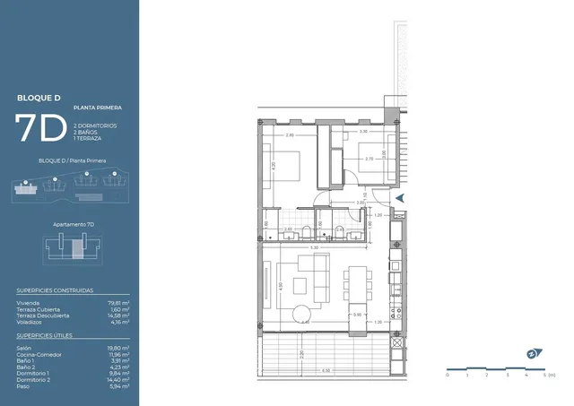 Lyxlägenheter under uppbyggnad till salu mellan la Nucia och Altea — Floor Plan 1