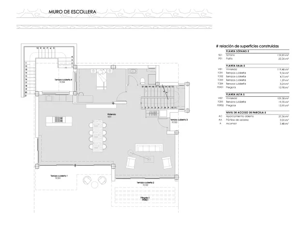 Modern luxury villa with sea views in Sierra Cortina — Floor Plan 2