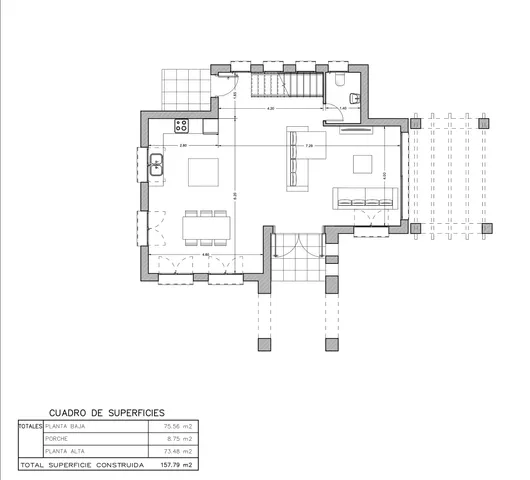 Oszałamiający nowoczesny śródziemnomorski dom wolnostojący w Pedreguer — Floor Plan 3