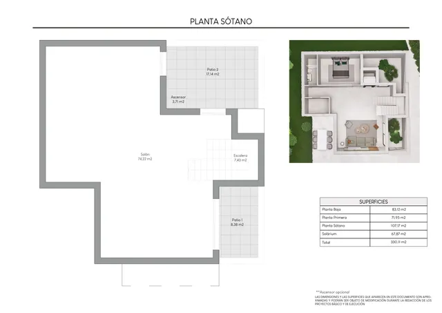 Casa moderna en Finestrat, Alicante — Floor Plan 1