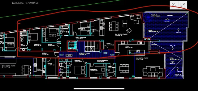 Luxury Penthouse with private pool on the roof in Talamanca - Illa plana, Ibiza — Floor Plan 1
