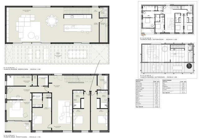 Modernt hus med 4 sovrum, pool och havsutsikt i Jesús — Floor Plan 1