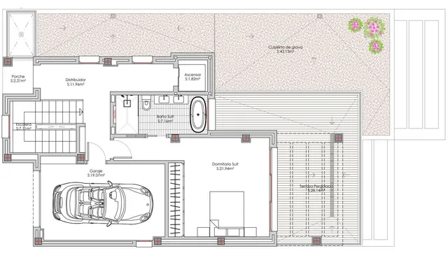 Отдельно стоящий дом с видом на море в Кальпе — Floor Plan 2