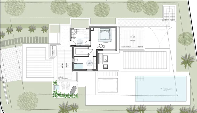 Потрясающий современный дом в Коста Нова Явеа — Floor Plan 2
