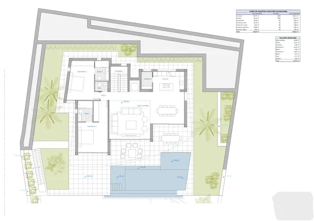 New Villa with stunning views in Calpe — Floor Plan 1