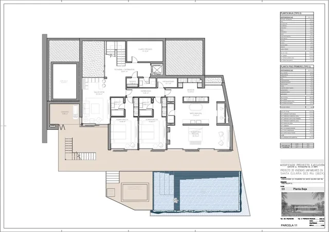 Oszałamiająca luksusowa współczesna willa z widokiem na morze w Can Aubarca — Floor Plan 3
