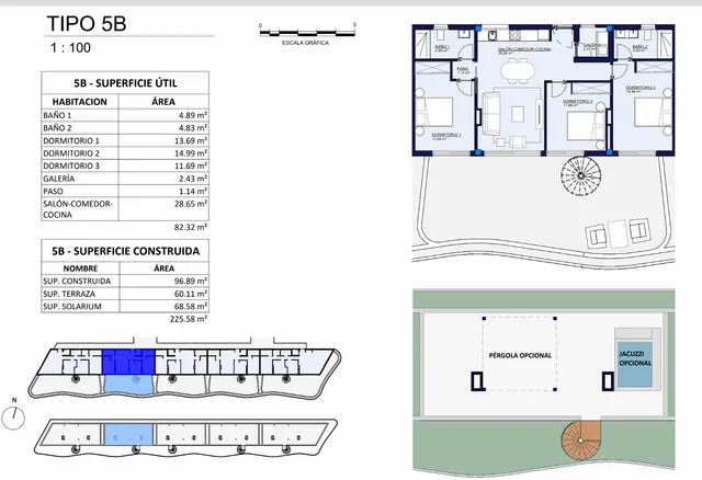 Пентхаус новой постройки на пляже Альбир — Floor Plan 1