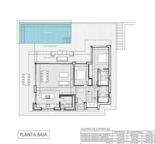Современная вилла новой постройки в Монтго, Дения — Floor Plan 3