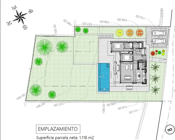 Современная вилла новой постройки в Монтго, Дения — Floor Plan 1