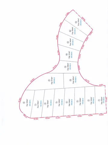 plot with sea views Finestrat — Floor Plan 1