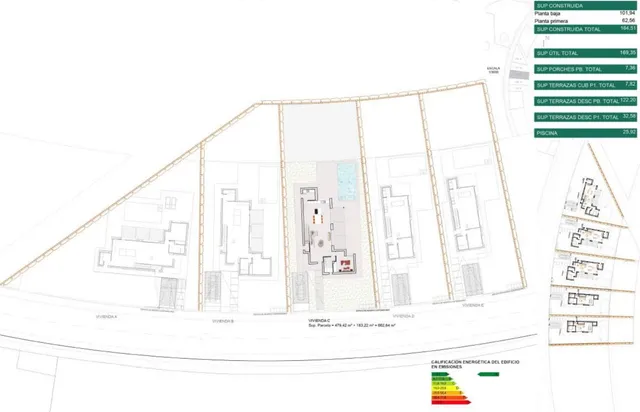 Современный дом с 3 спальнями в Урб. Сьерра Кортине — Floor Plan 1