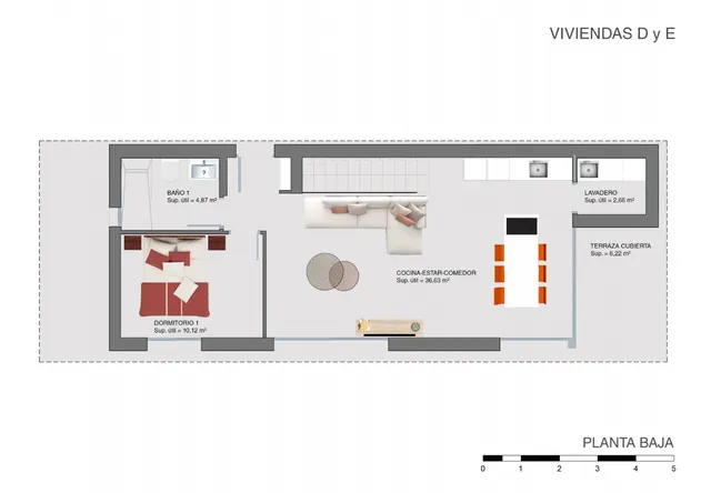 Prachtige nieuwbouw villa's met uitzicht op zee in Sierra Cortina, Finestrat — Floor Plan 2