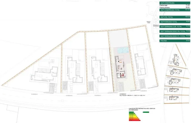 Prachtige nieuwbouw villa's met uitzicht op zee in Sierra Cortina, Finestrat — Floor Plan 3