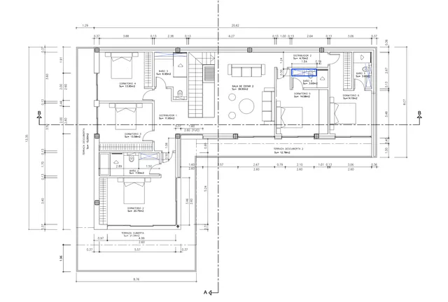 Oszałamiający nowoczesny dom wolnostojący z 6 sypialniami w Cap Martinet — Floor Plan 3