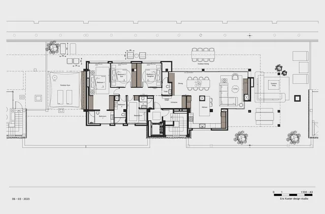 Современный пентхаус для продажи в The White Angel, Марина Ботафоч — Floor Plan 1