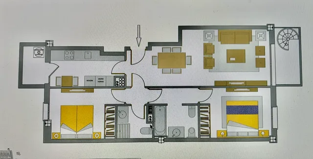 Роскошный пентхаус на первой линии в здании Royal Beach — Floor Plan 1