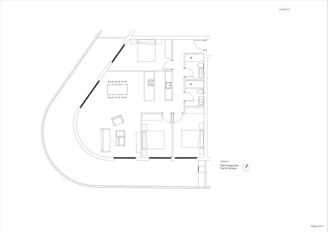 New built apartment 5 minutes walking from the Arenal Beach and commerce — Floor Plan 1