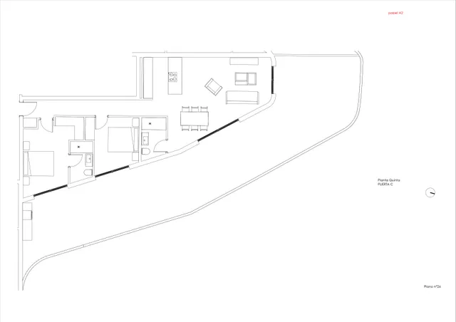 New built penthouse 5 minutes walking from the Arenal Beach and commerce — Floor Plan 1