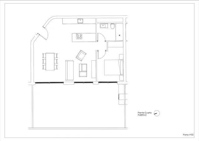 New built penthouse 5 minutes walking from the Arenal Beach and commerce — Floor Plan 1