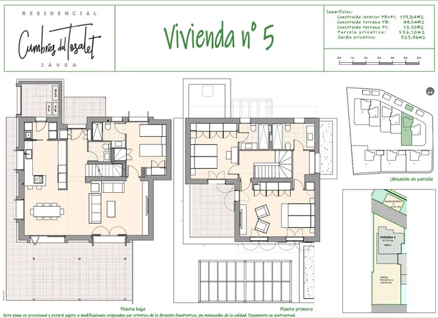 Modern detached house for sale in Spain — Floor Plan 1