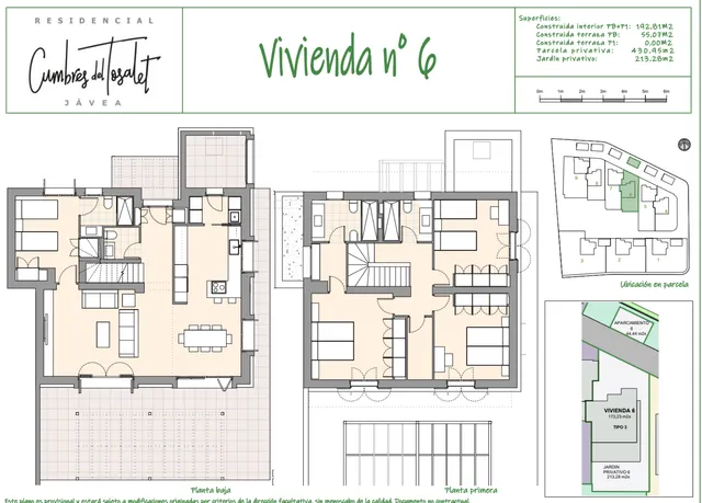 Modern 4-bedroom house for sale in Spain — Floor Plan 1