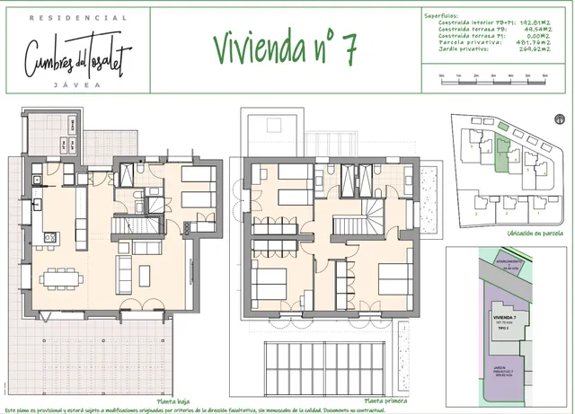 Cumbres del Tosalet en Javea — Floor Plan 1