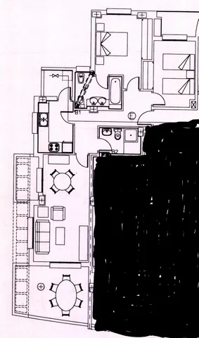 Superbe appartement de 2 chambres avec vue sur la mer et la montagne à Puerto Calpe — Floor Plan 1