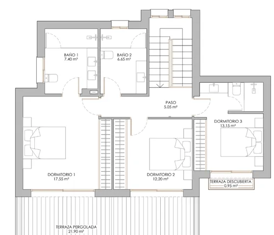Modern house with sea Views in Altea Hills — Floor Plan 1