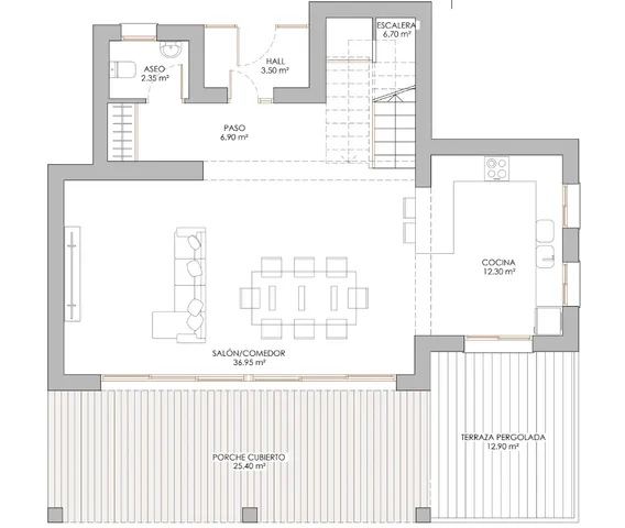 Современный дом с видом на море в Альтеа Хиллс — Floor Plan 2