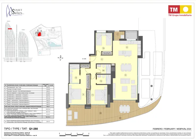 TM Sunset Sailors — Floor Plan 1